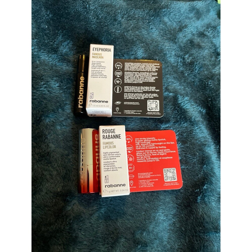 Paco rabanne lipstick and mascara